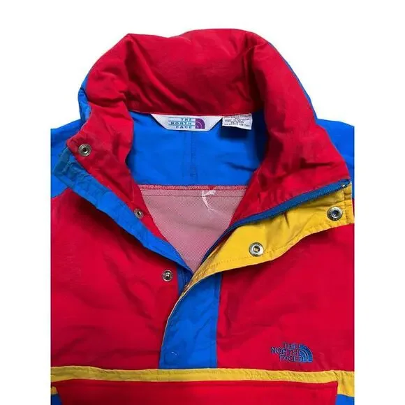 Vintage‎ 80s The North Face TNF Men’s Loose Fit Colorful Windbreaker Jacket - S